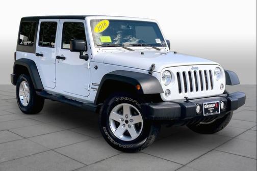 Bright White Clearcoat 2016 Jeep Wrangler Unlimited Sport