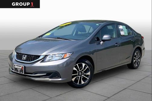 Alabaster Silver Metallic 2013 Honda Civic EX