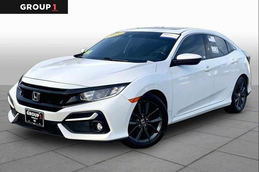Platinum White Pearl 2021 Honda Civic EX