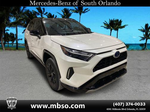 Blizzard Pearl / Midnight Black Metallic 2022 Toyota RAV4 Hybrid XSE