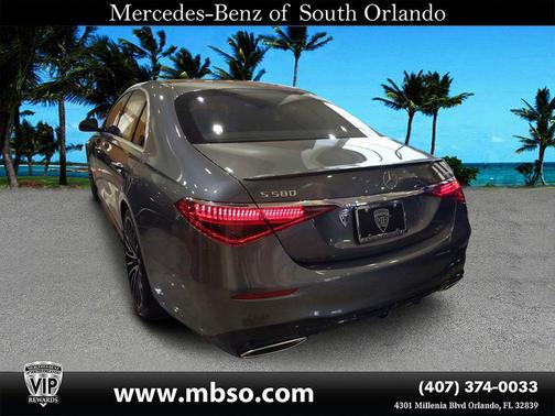 Selenite Gray Metallic 2022 Mercedes-Benz S-Class S 580 4MATIC