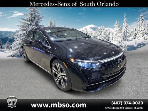 Obsidian Black Metallic 2022 Mercedes-Benz EQS 450+ Base
