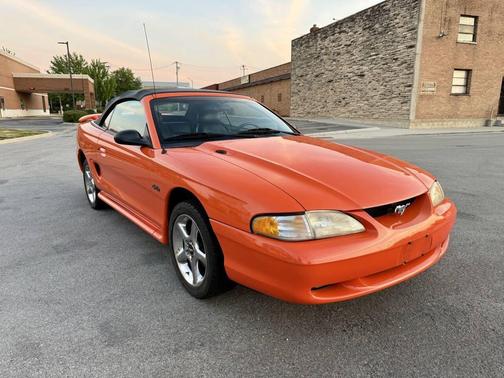 Orange 1996 Ford Mustang GT