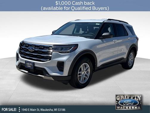 SPACE WHITE METALLIC 2026 Ford Explorer Active