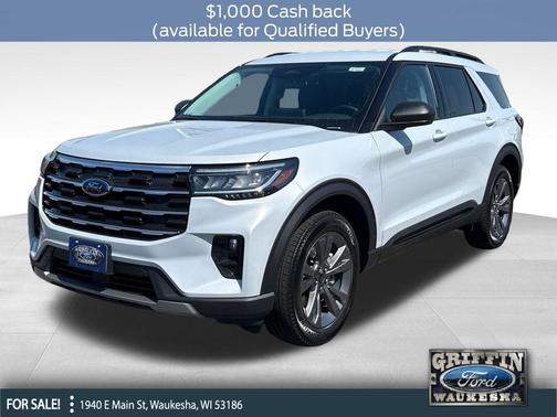 Space White Metallic 2026 Ford Explorer Active