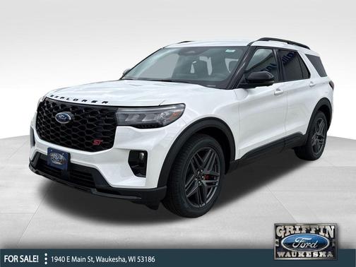 Star White Metallic Tri-Coat 2026 Ford Explorer ST