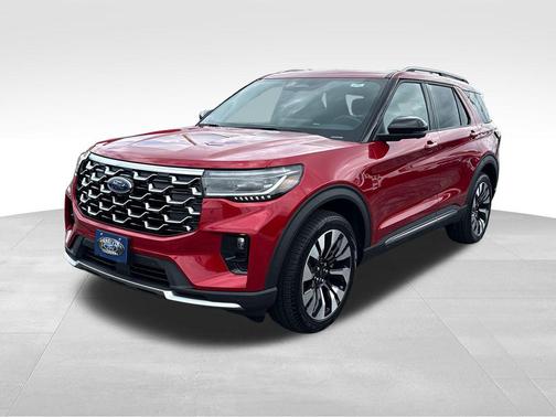 Red Metallic 2026 Ford Explorer Platinum