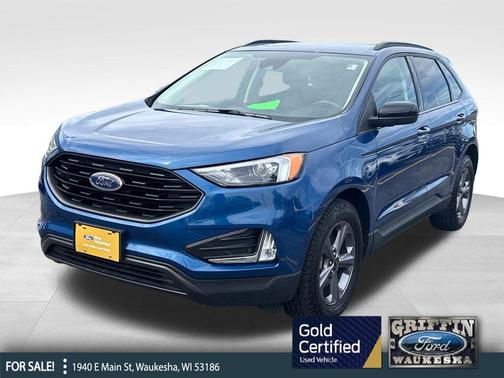 Atlas Blue Metallic 2024 Ford Edge SEL