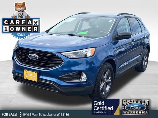Atlas Blue Metallic 2024 Ford Edge SEL