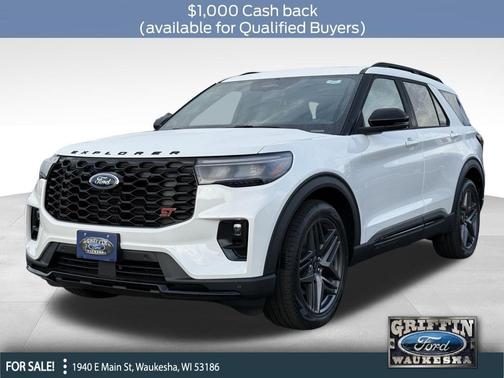Star White Metallic Tri-Coat 2026 Ford Explorer ST