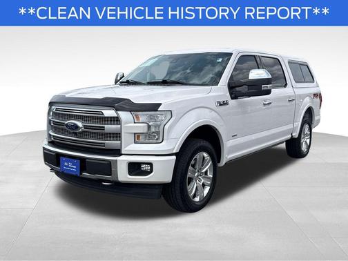 White Platinum Clearcoat Metallic 2017 Ford F-150 Platinum