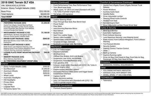 2018 GMC Terrain SLT