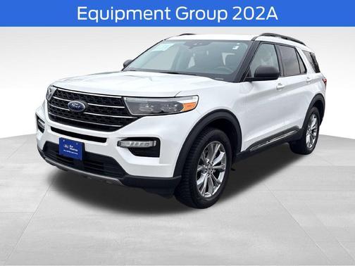 White Metallic 2022 Ford Explorer XLT