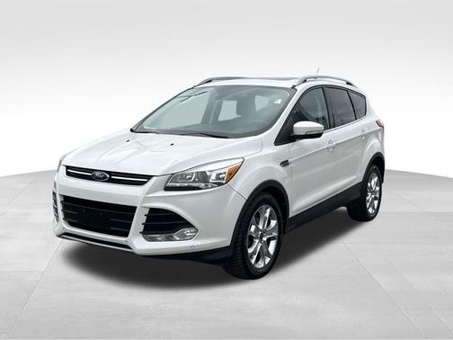 White Platinum Tricoat 2014 Ford Escape Titanium