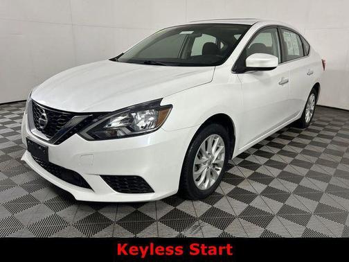 Aspen White Tricoat 2019 Nissan Sentra SV