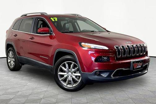 Deep Cherry Red Crystal Pearlcoat 2017 Jeep Cherokee Limited