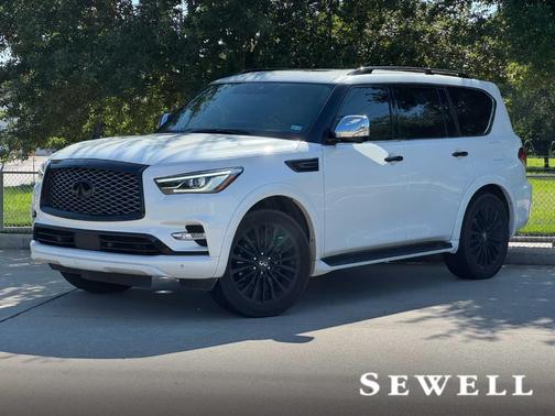 Moonstone White 2023 INFINITI QX80 SENSORY