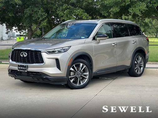 Warm Titanium 2023 INFINITI QX60 Luxe