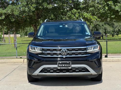 Deep Black Pearl Effect 2021 Volkswagen Atlas 3.6L SEL Premium