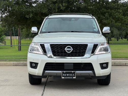 White 2020 Nissan Armada Platinum