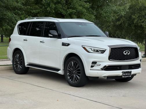 Aspen White 2024 INFINITI QX80 SENSORY