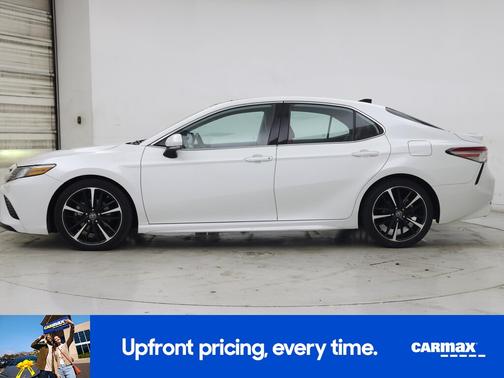 White 2019 Toyota Camry XSE