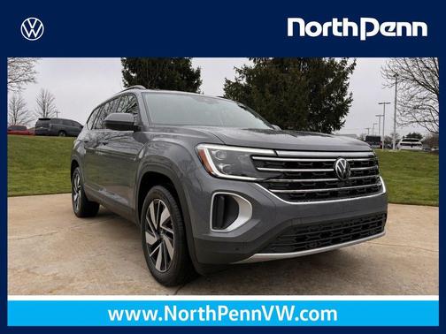Pure Gray 2026 Volkswagen Atlas 2.0T SE w/Technology 4MOTION