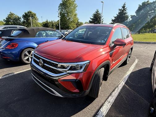 Red 2023 Volkswagen Taos 1.5T SEL