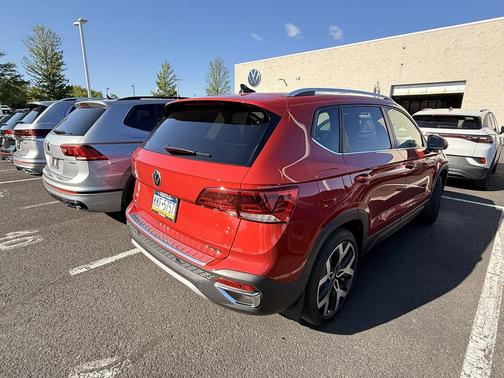 Red 2023 Volkswagen Taos 1.5T SEL