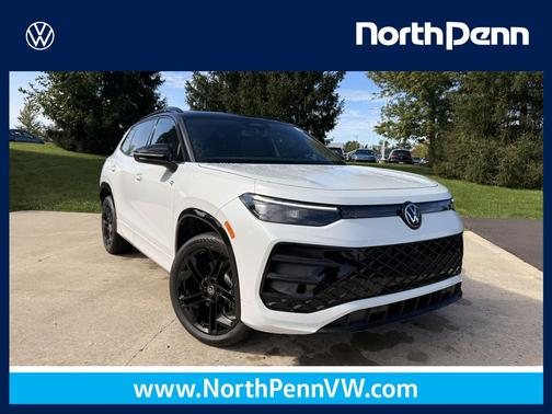 Opal White w/Deep Black Roof 2026 Volkswagen Tiguan 2.0T SE R-Line Black 4MOTION