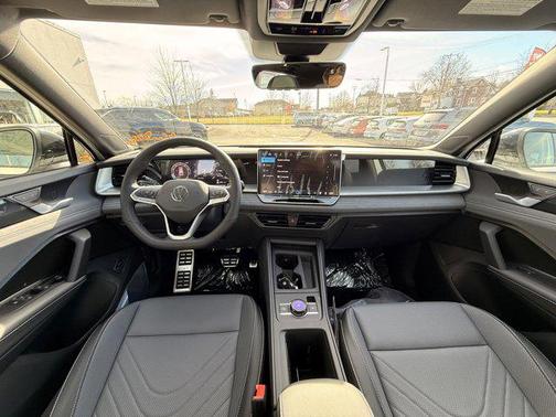 Opal White W/Deep Black Roof 2026 Volkswagen Tiguan 2.0T SE R-Line Black 4MOTION