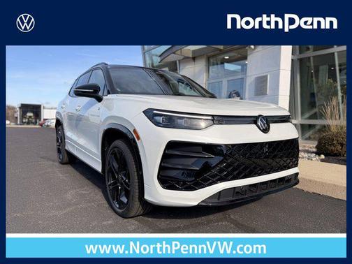 Opal White W/Deep Black Roof 2026 Volkswagen Tiguan 2.0T SE R-Line Black 4MOTION