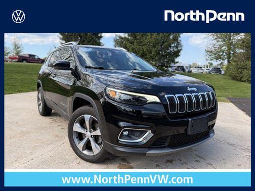 Diamond Black Crystal Pearlcoat 2019 Jeep Cherokee Limited