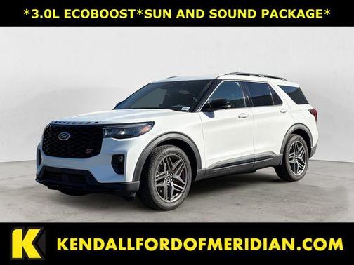 White Metallic 2025 Ford Explorer ST
