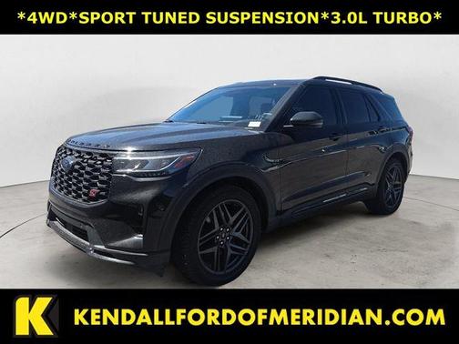 Agate Black Metallic 2025 Ford Explorer ST