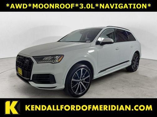 Glacier White Metallic 2023 Audi Q7 55 Premium Plus