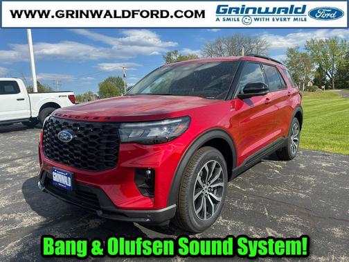 Rapid Red Metallic Tinted Clearcoat 2026 Ford Explorer ST-Line