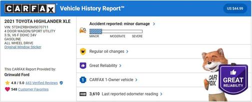 2021 Toyota Highlander XLE