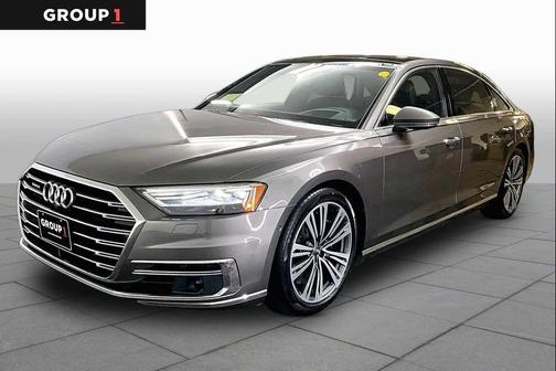 Glacier White Metallic 2020 Audi A8 L 60