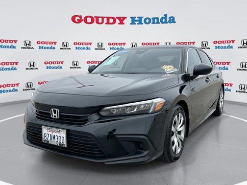 Crystal Black Pearl 2022 Honda Civic LX
