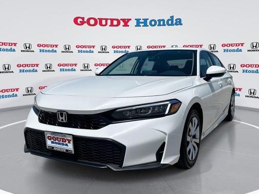 Platinum White Pearl 2026 Honda Civic LX