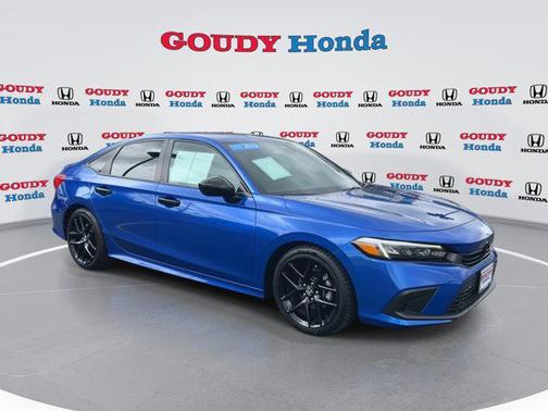 Aegean Blue Metallic 2023 Honda Civic Sport