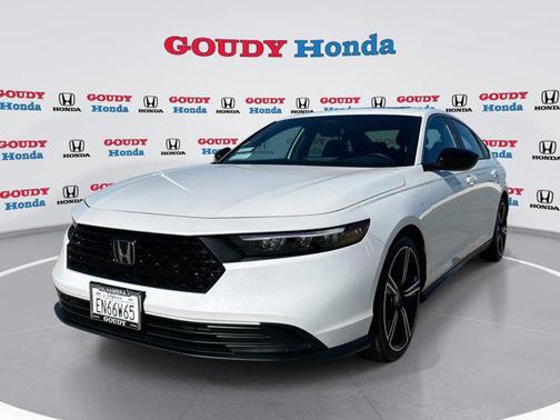 Platinum White Pearl 2025 Honda Accord Hybrid Sport