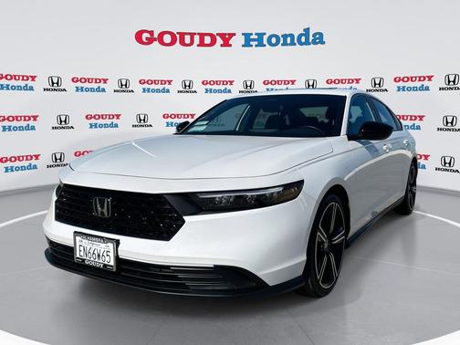 Platinum White Pearl 2025 Honda Accord Hybrid Sport