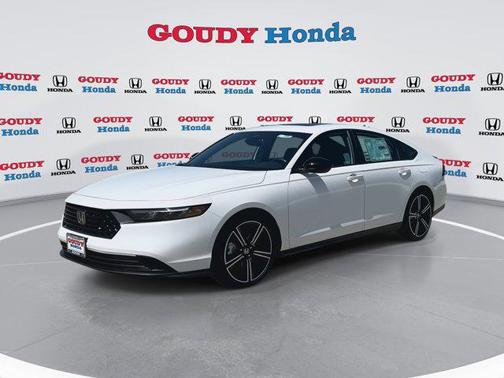 Platinum White Pearl 2026 Honda Accord Hybrid Sport
