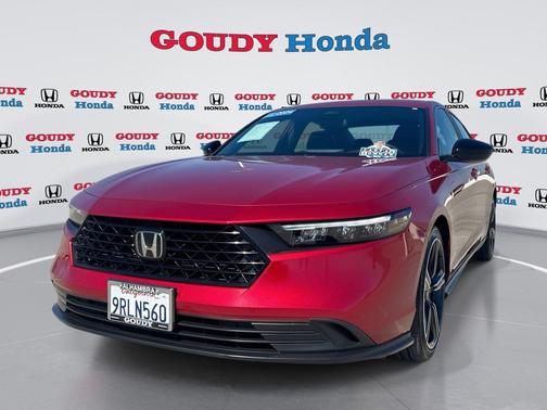 Radiant Red Metallic 2024 Honda Accord Hybrid Sport