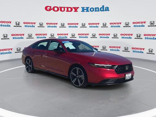 Radiant Red Metallic 2024 Honda Accord Hybrid Sport