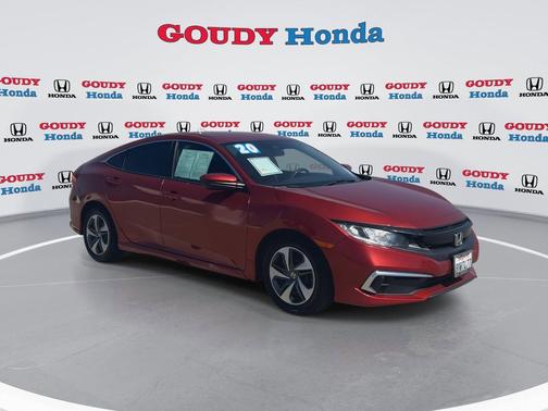 Molten Lava Pearl 2020 Honda Civic LX