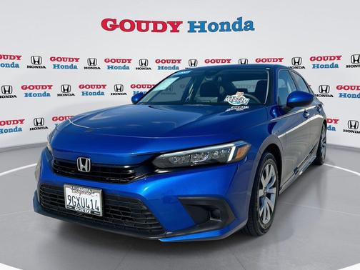 Aegean Blue Metallic 2023 Honda Civic LX