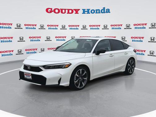 Platinum White Pearl 2026 Honda Civic Hybrid Sport Touring
